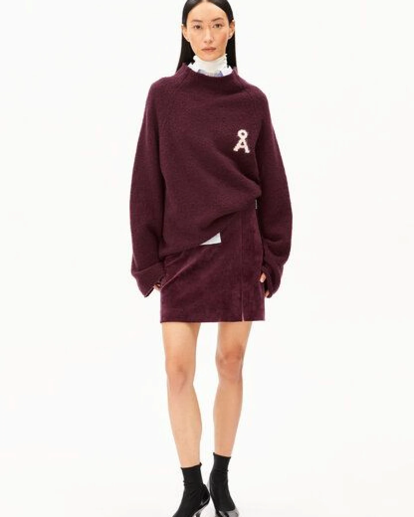 ARMEDANGELS VANJARAA VELVET Damen Jerseyrock aus Bio-Baumwoll Mix – Ansicht 4