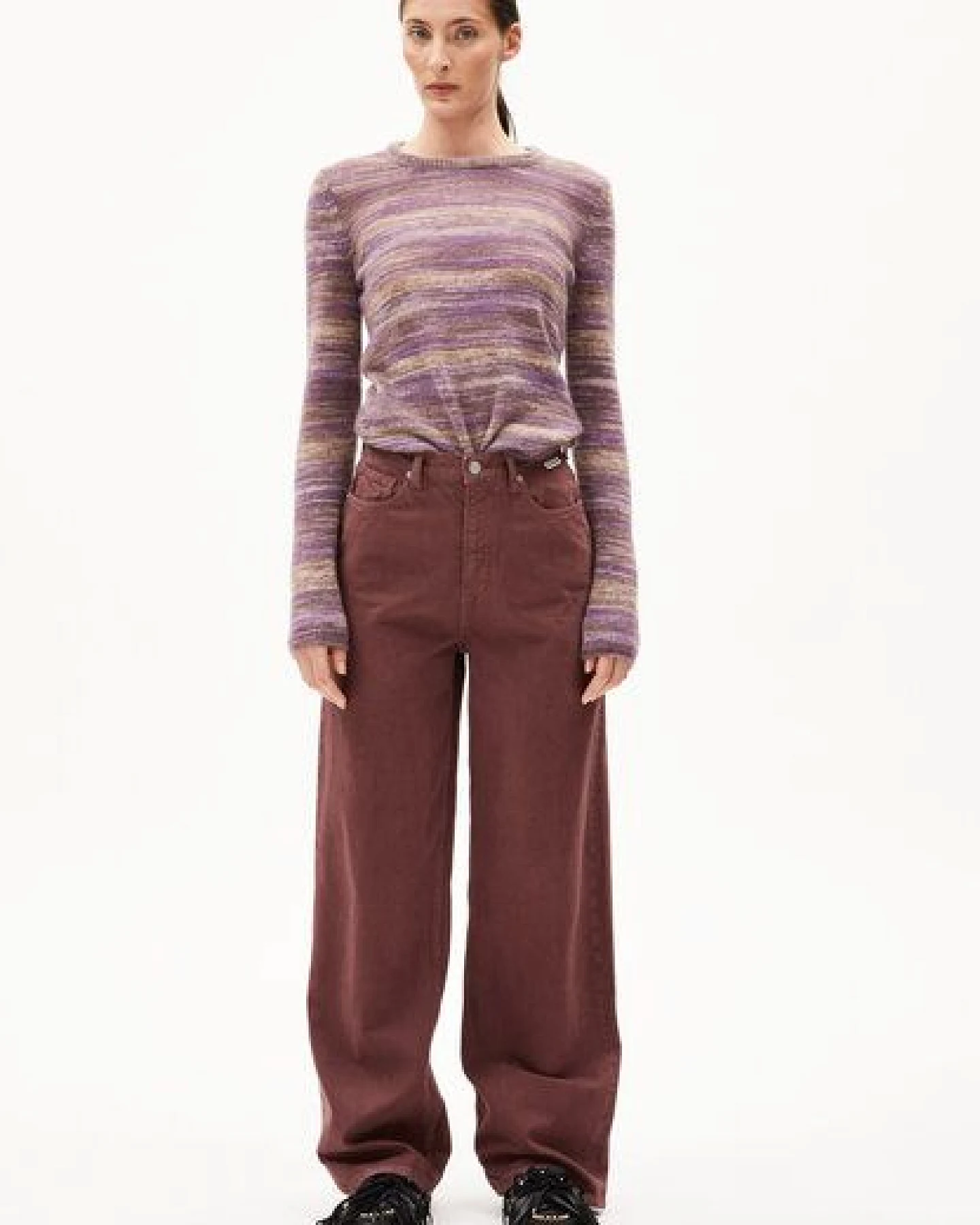 ARMEDANGELS ROYAA STAMPATO Damen Pullover aus Mohair-Woll Mix – Ansicht 4