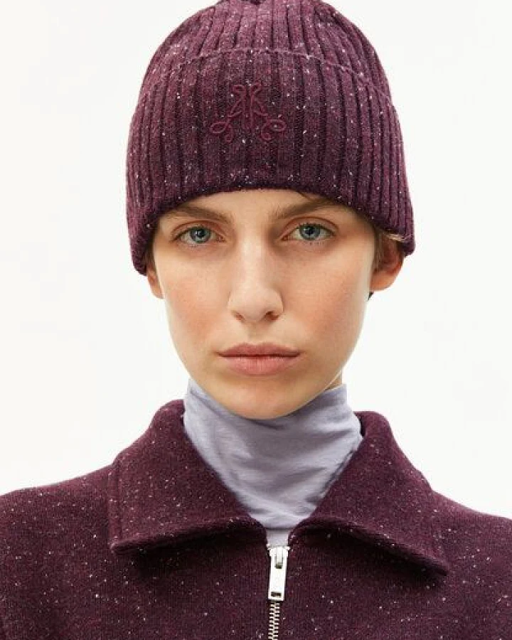 ARMEDANGELS TAALEEN TWEED Unisex Mütze aus recyclem Bio-Woll Mix