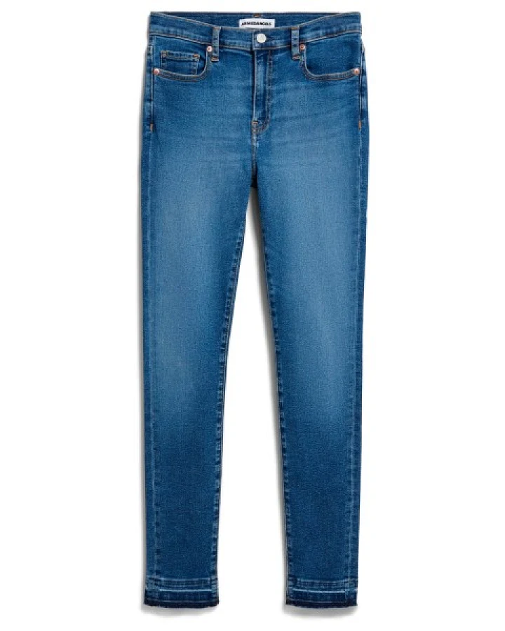 ARMEDANGELS - Women's Tillaa Mid Waist Skinny Jean - Jeans Gr 38 - Length: 32'' blau