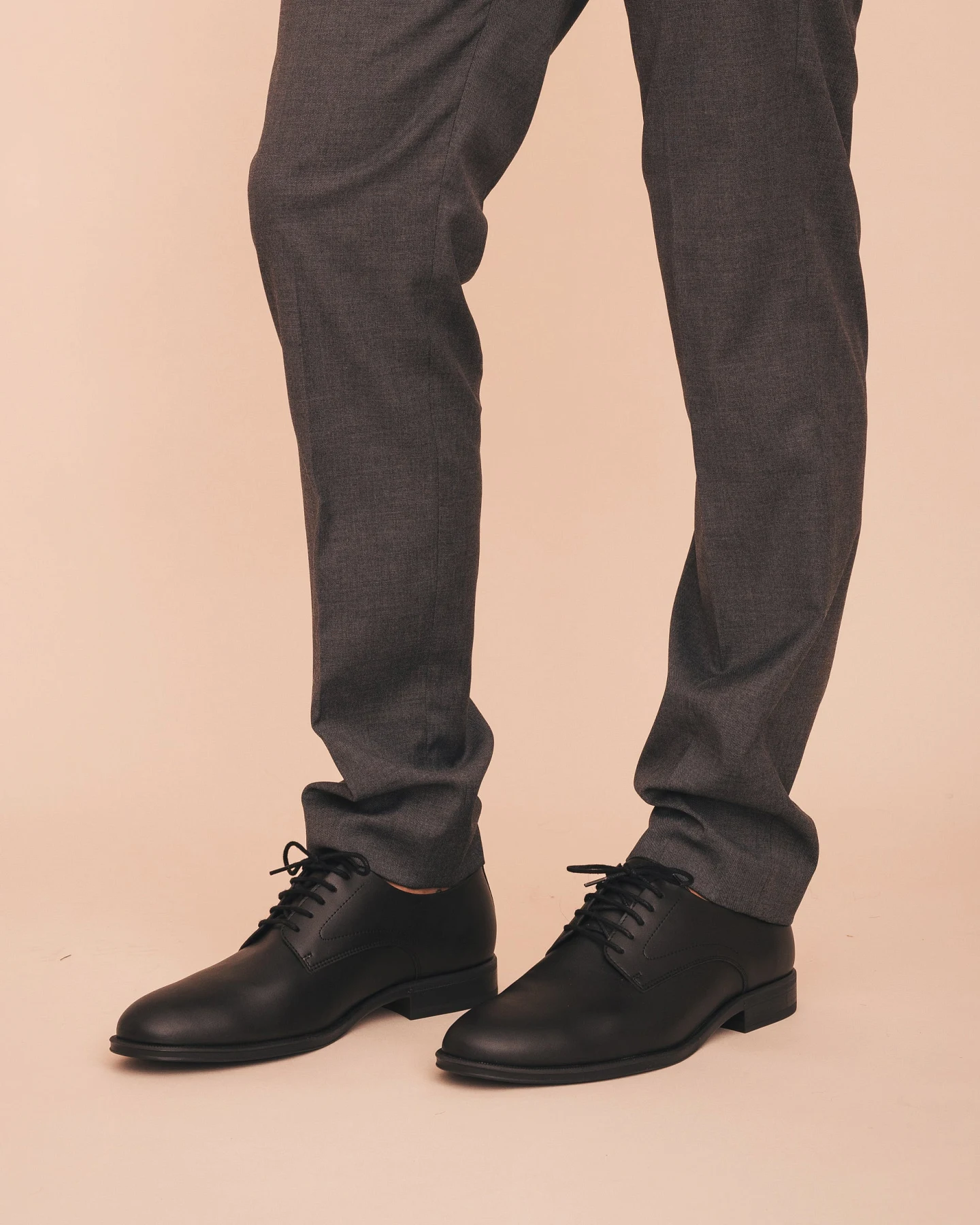 NAE Herren vegan Schuhe Derby Quinn Schwarz – Ansicht 2