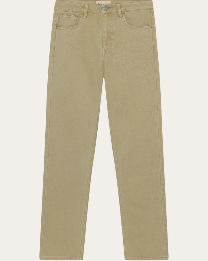 KnowledgeCotton Apparel Damen vegan Hose Stella Slim Twill Beige