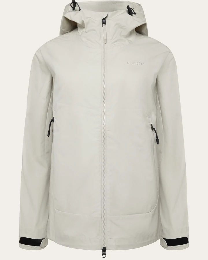 KnowledgeCotton Apparel Damen vegan Jacke Damen Vent Canvas 200 Shell Light Feather Gray