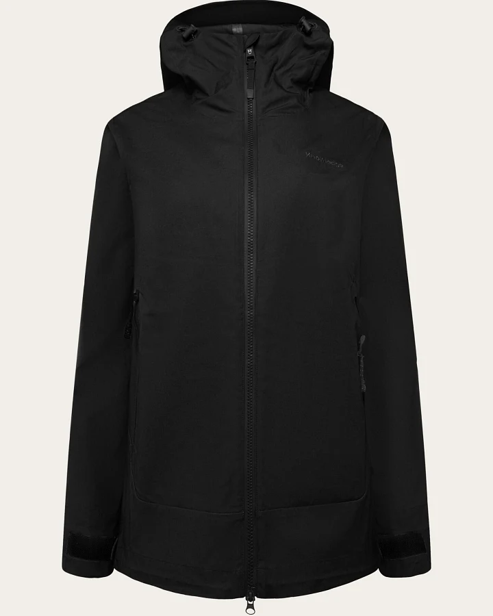 KnowledgeCotton Apparel Damen vegan Jacke Damen Vent Canvas 200 Shell Black Jet
