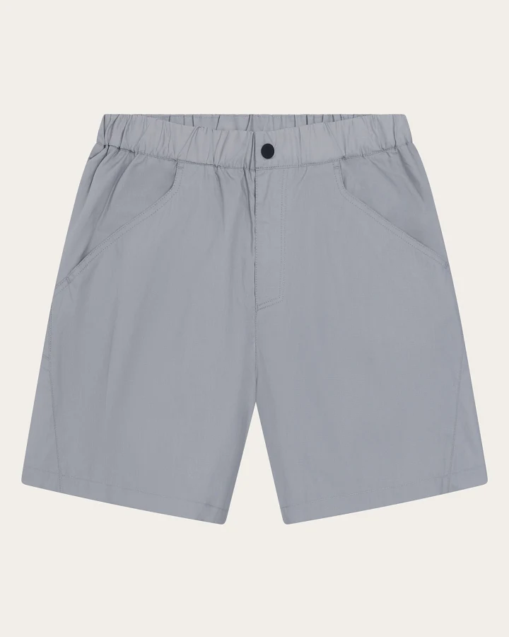 KnowledgeCotton Apparel Damen vegan Shorts Damen Sky Relaxed Vent Ripstop 90 Ultimate Grau