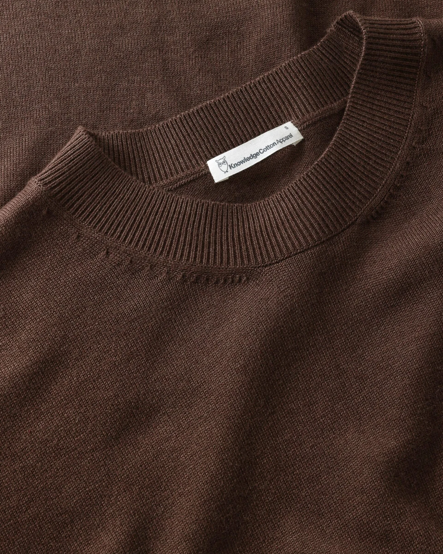 KnowledgeCotton Apparel Damen vegan Sweater Blend Shaved Chocolate – Ansicht 2