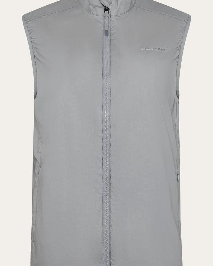 KnowledgeCotton Apparel Damen vegan Weste Damen Vent Ripstop 90 Ultimate Grau