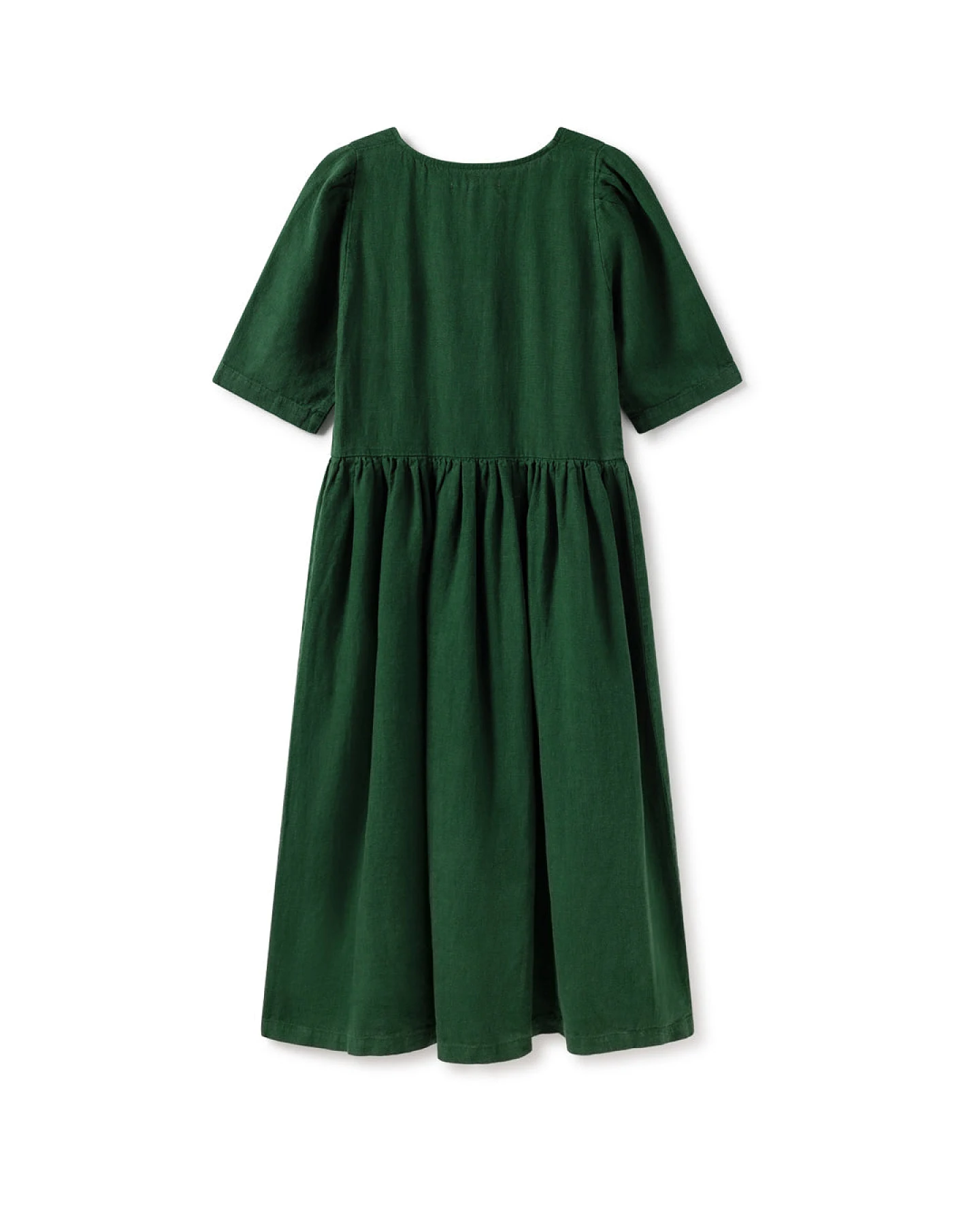 TWOTHIRDS Damen vegan Kleid Owey Waldgrün – Ansicht 2