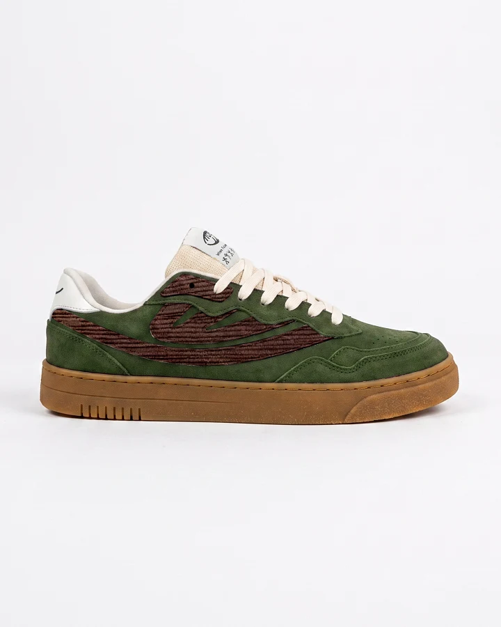 MoEa Herren vegan Sneaker Veyron Low Forest & Brown Mushroom