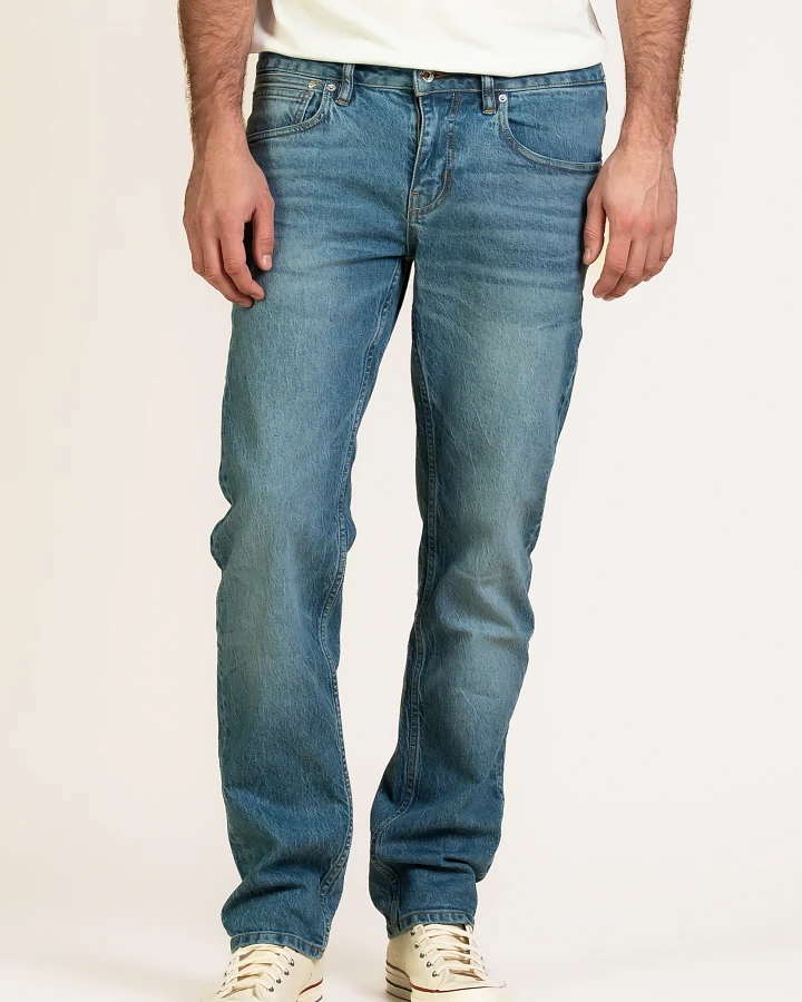 Kuyichi Herren vegan Jeans Nick Straight Rebel Blue