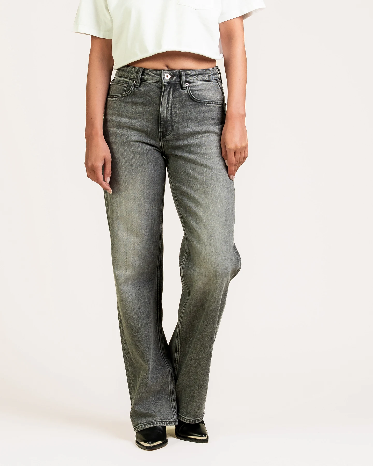 Kuyichi Damen vegan Jeans Izabella Straight Ashes To Ashes – Ansicht 2