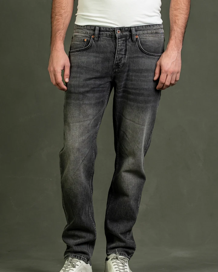 Kuyichi Herren vegan Jeans Jim Regular Slim Ash Riff