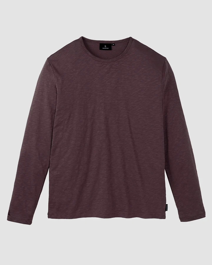 Recolution Herren vegan Langarmshirt Maca Dark Grape