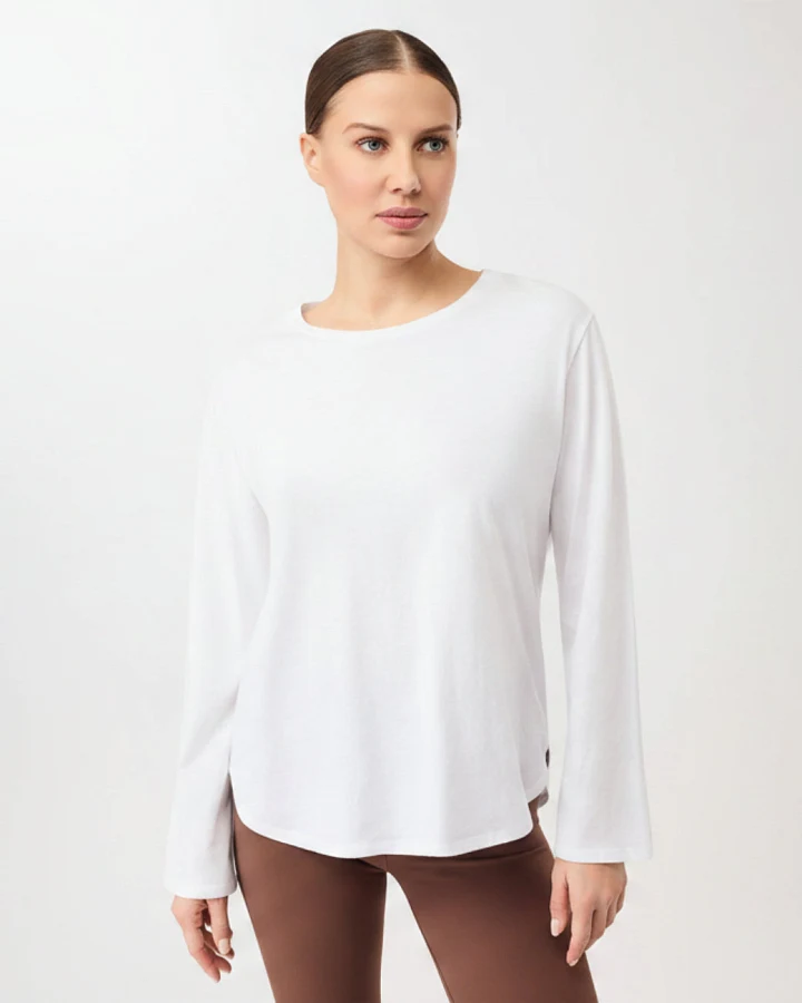 Mandala Halfmoon Longsleeve - White L