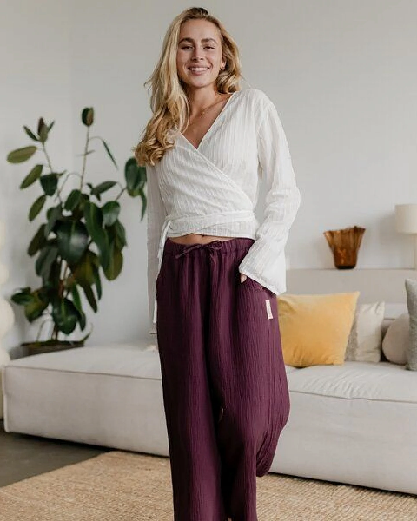 NORDLICHT Musselin Hose Hilla aus 100% Bio-Baumwolle – Ansicht 4