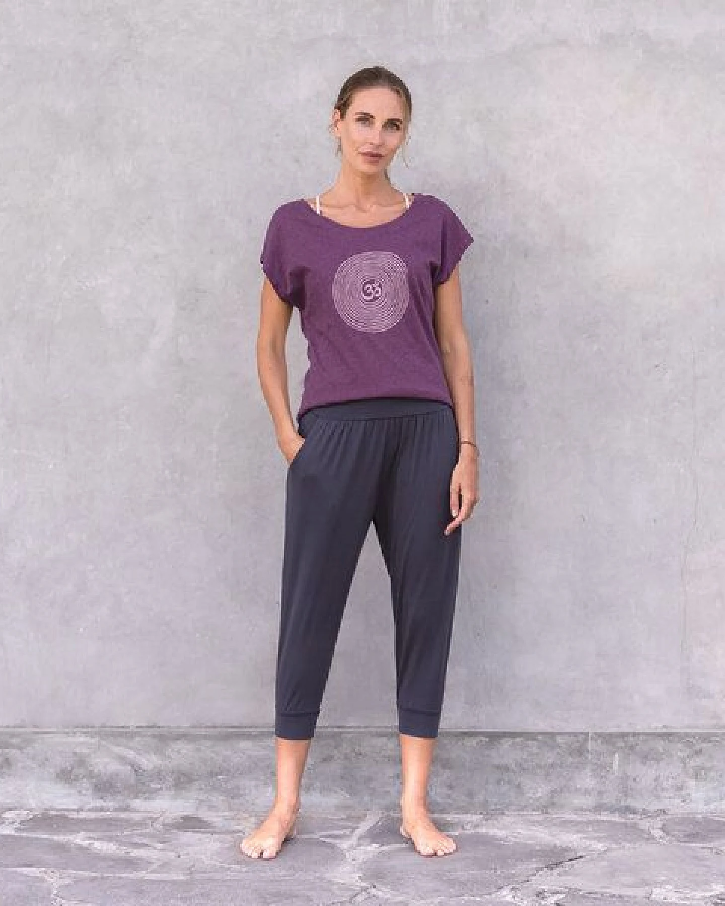 Jaya OM - Damen - loose cut T-Shirt aus 100% Biobaumwolle – Ansicht 2