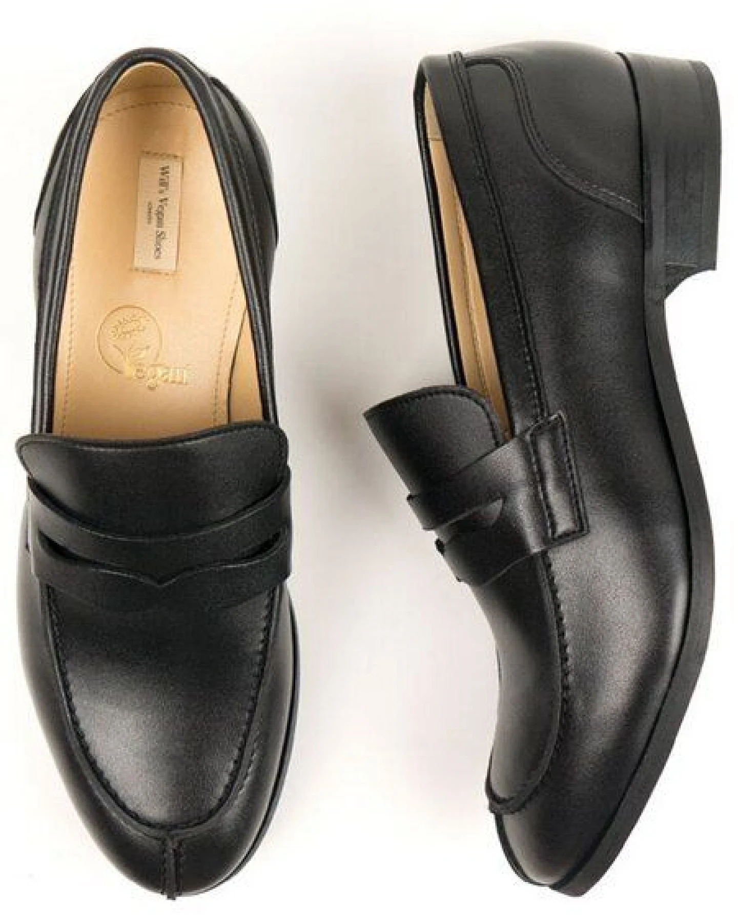Will's Vegan Shop City-Loafer Schwarz Herren – Ansicht 2