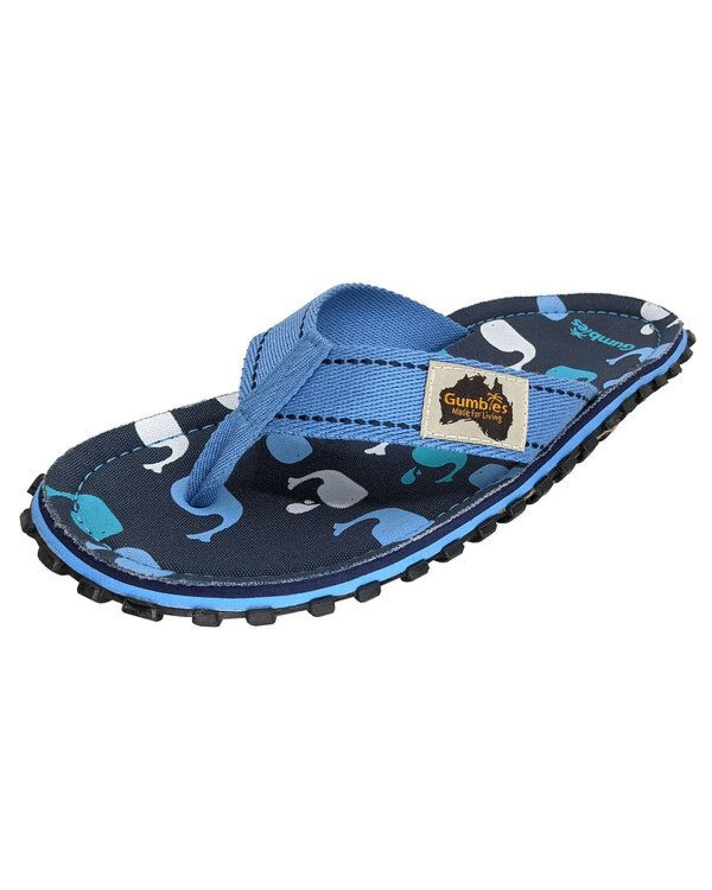GUMBIES Whales - Zehensandalen für Damen und Herren – Ansicht 3