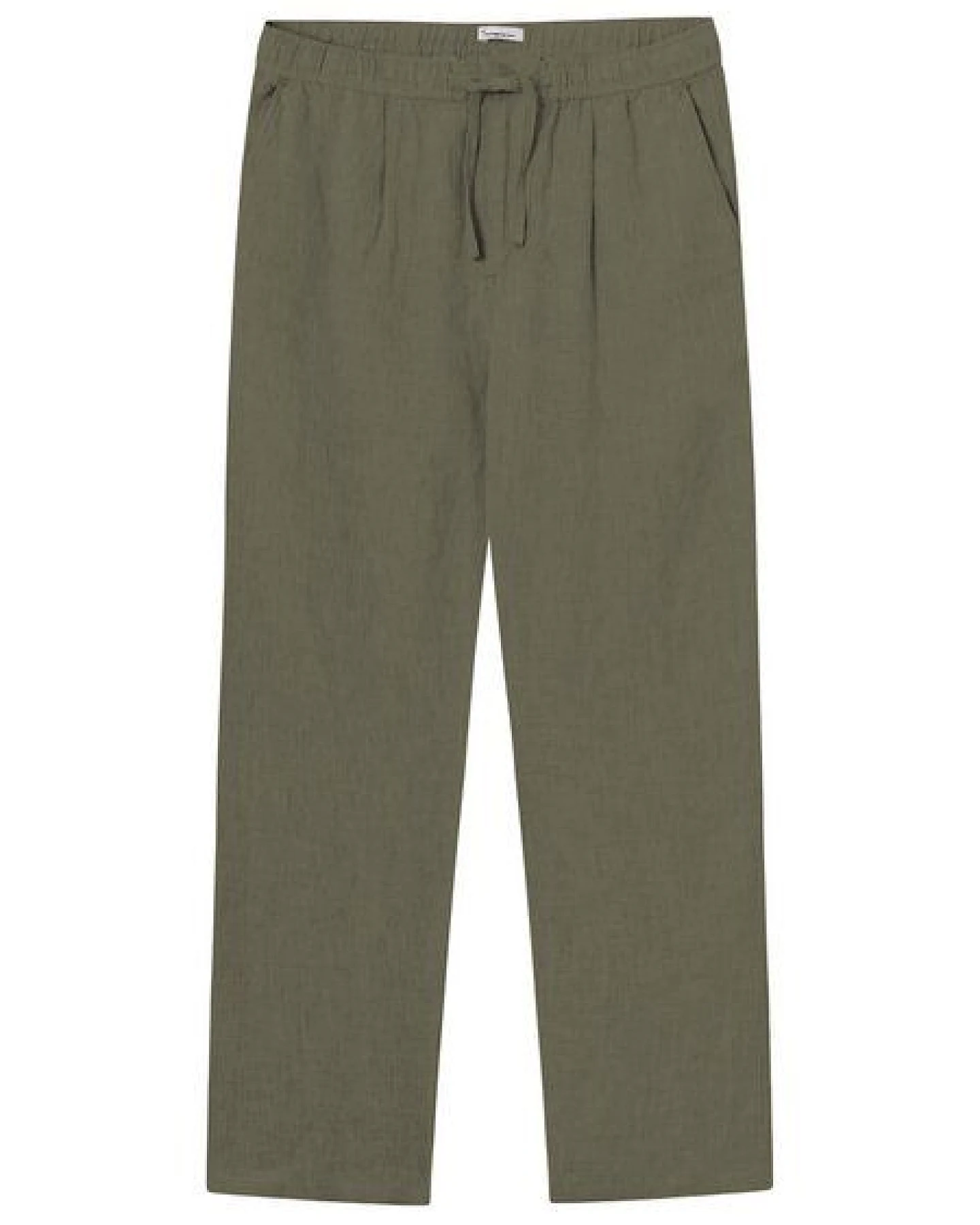 KnowledgeCotton Apparel Lange Hose FIG Loose aus Bio-Leinen – Ansicht 3