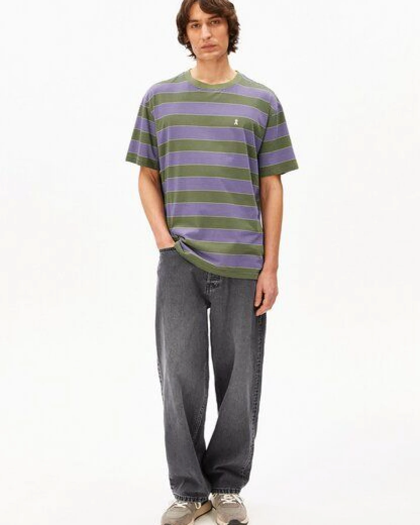 ARMEDANGELS MAARKOS STRIPES Herren T-Shirt aus Bio-Baumwolle – Ansicht 4