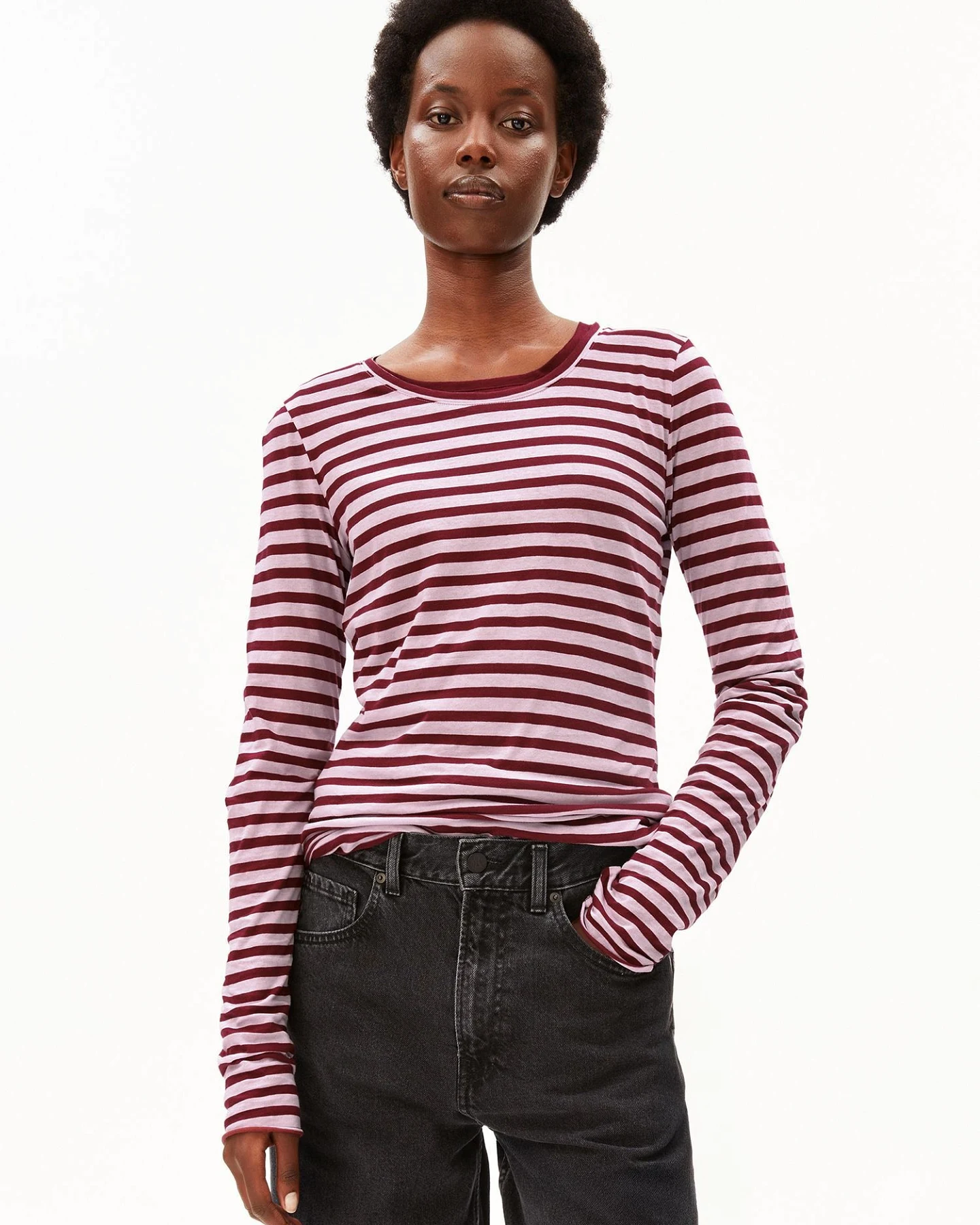 ARMEDANGELS Longsleeve EINIAARA STRIPES – Ansicht 2