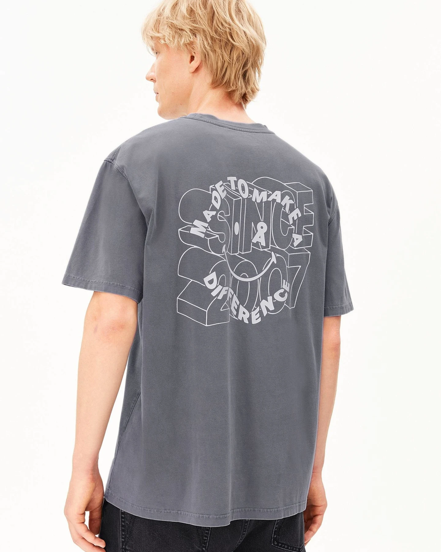 ARMEDANGELS T-Shirt MAARKOS GMT DYE SMILE – Ansicht 3