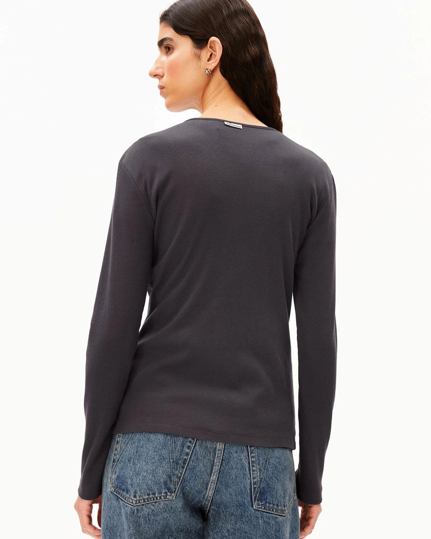 ARMEDANGELS Longsleeve RIB BUTTON – Ansicht 3