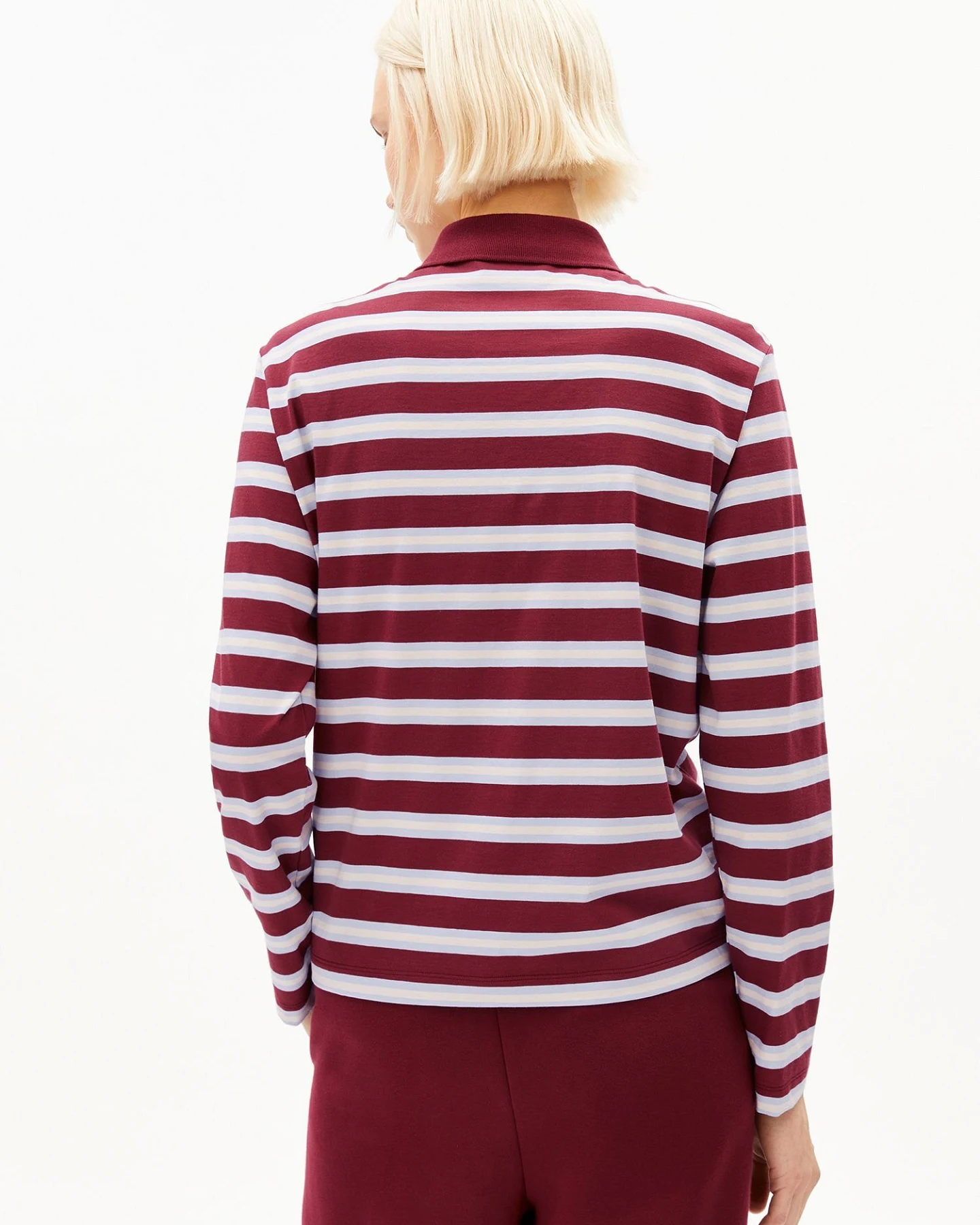 ARMEDANGELS Longsleeve STRIPE POLO – Ansicht 3