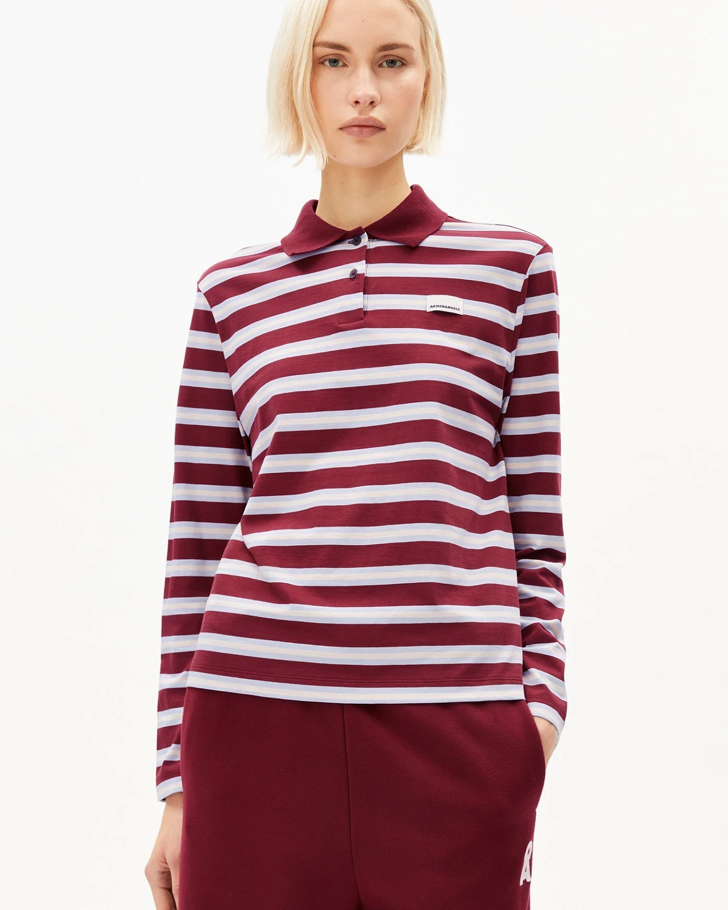 ARMEDANGELS Longsleeve STRIPE POLO – Ansicht 2
