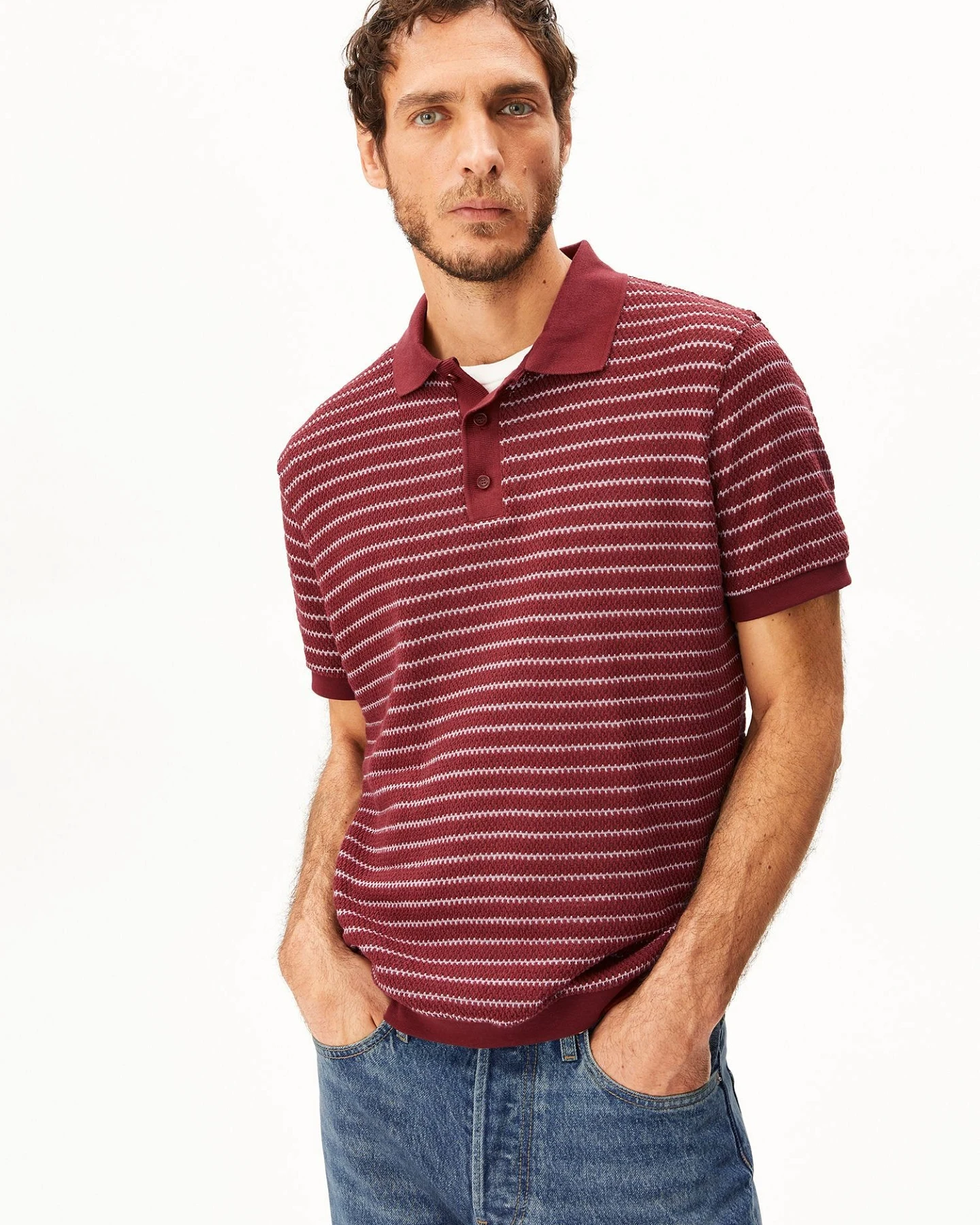 ARMEDANGELS Strickpoloshirt MAARIO KNIT – Ansicht 2