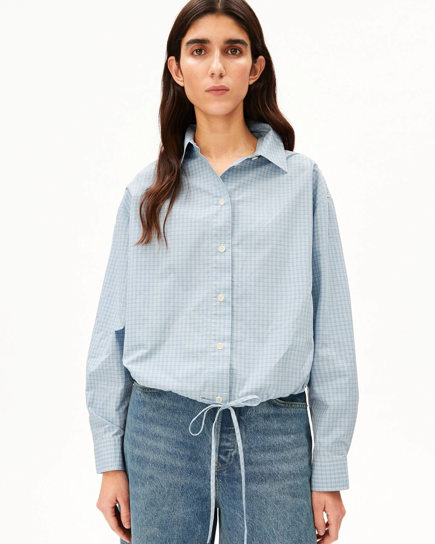 ARMEDANGELS Bluse MINI-CHECK – Ansicht 2
