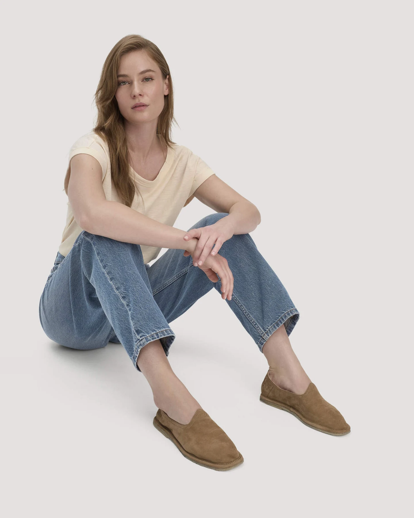 hessnatur Damen Jeans NIVA Tapered Leg aus Bio-Baumwolle - blau - Größe 29/30 – Ansicht 4