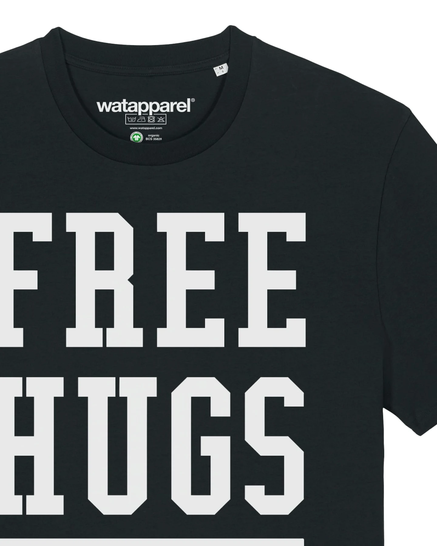 Watapparel T-Shirt Free hugs to save the world – Ansicht 3