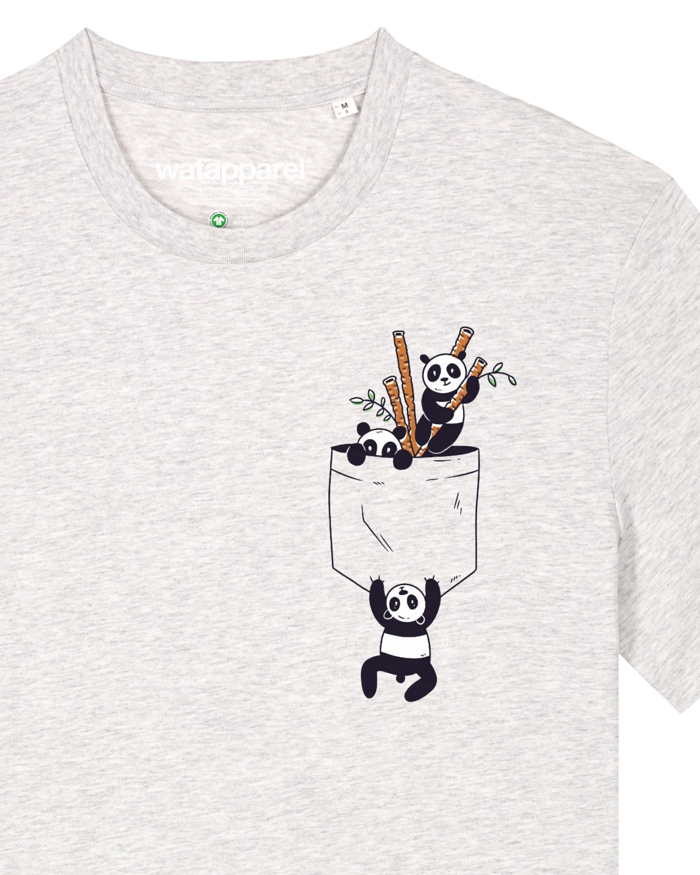 Watapparel T-Shirt Pocket Pandas – Ansicht 3