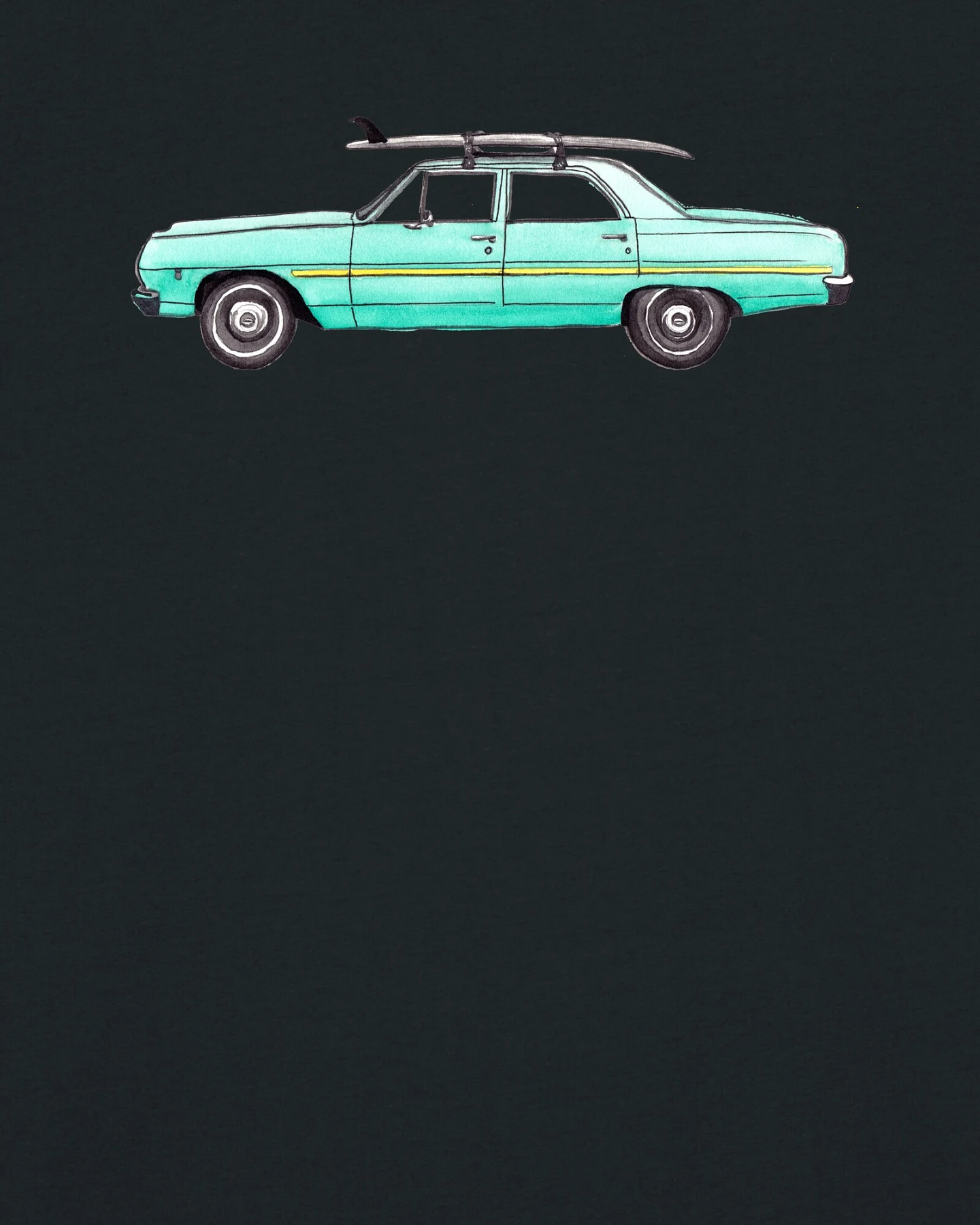 Watapparel T-Shirt Surf Car – Ansicht 3