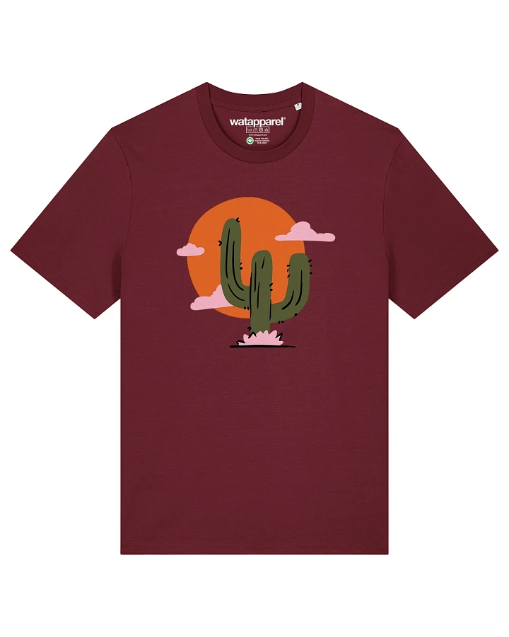 Watapparel T-Shirt Kaktus Im Sonnenuntergang