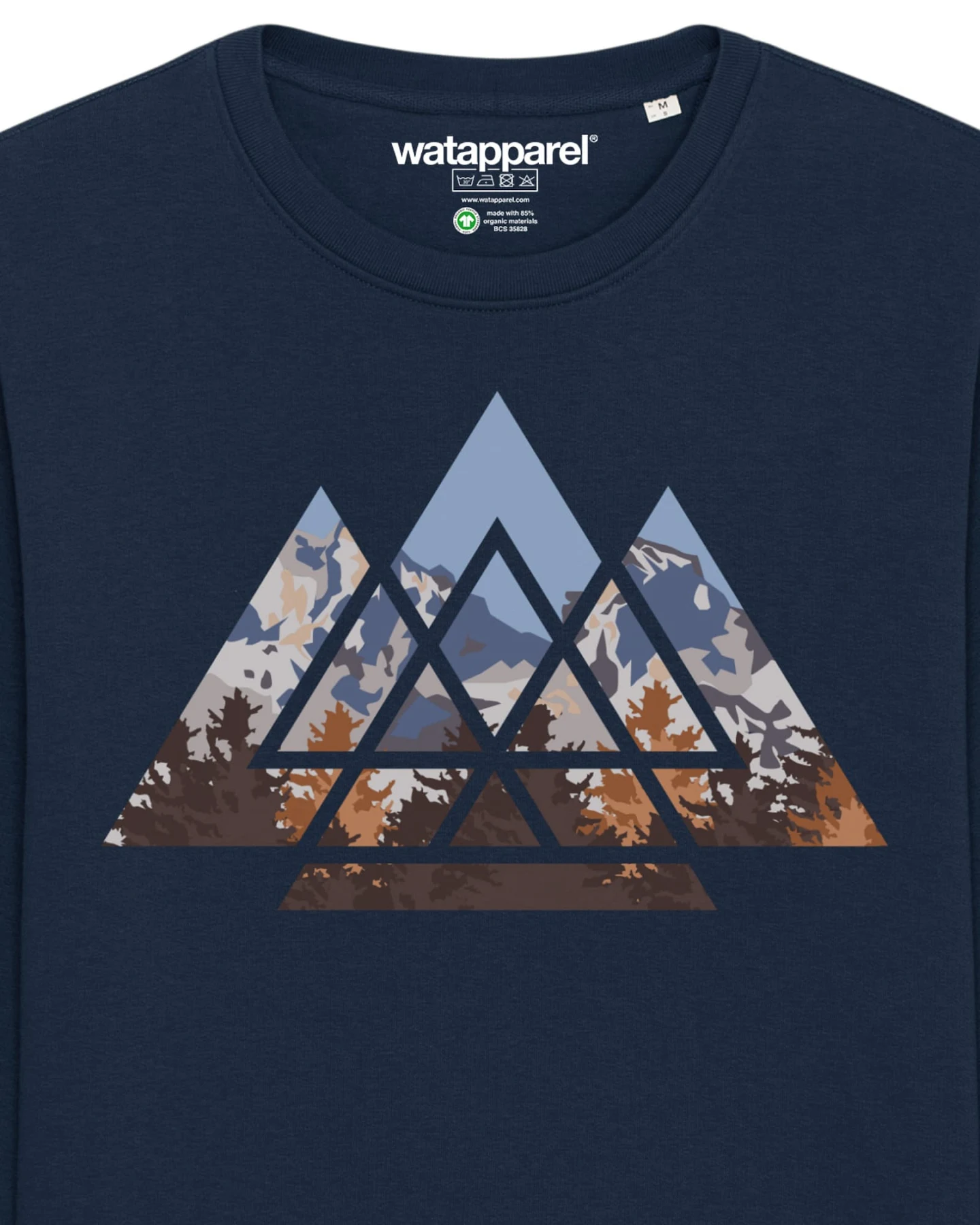Watapparel Sweatshirt Geometric Landscape – Ansicht 3