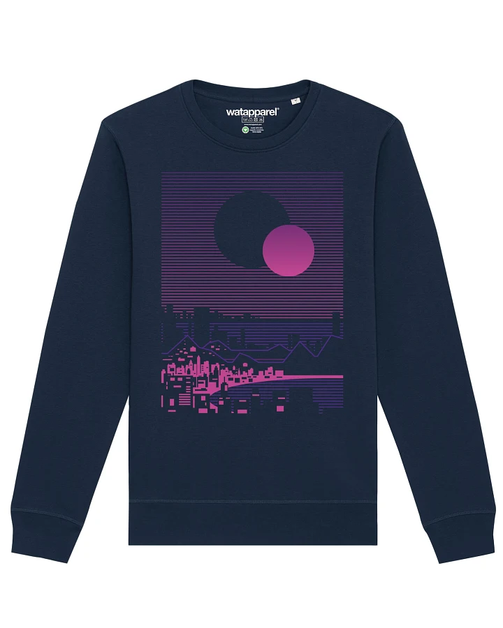 Watapparel Sweatshirt Sun and Moon Skyline