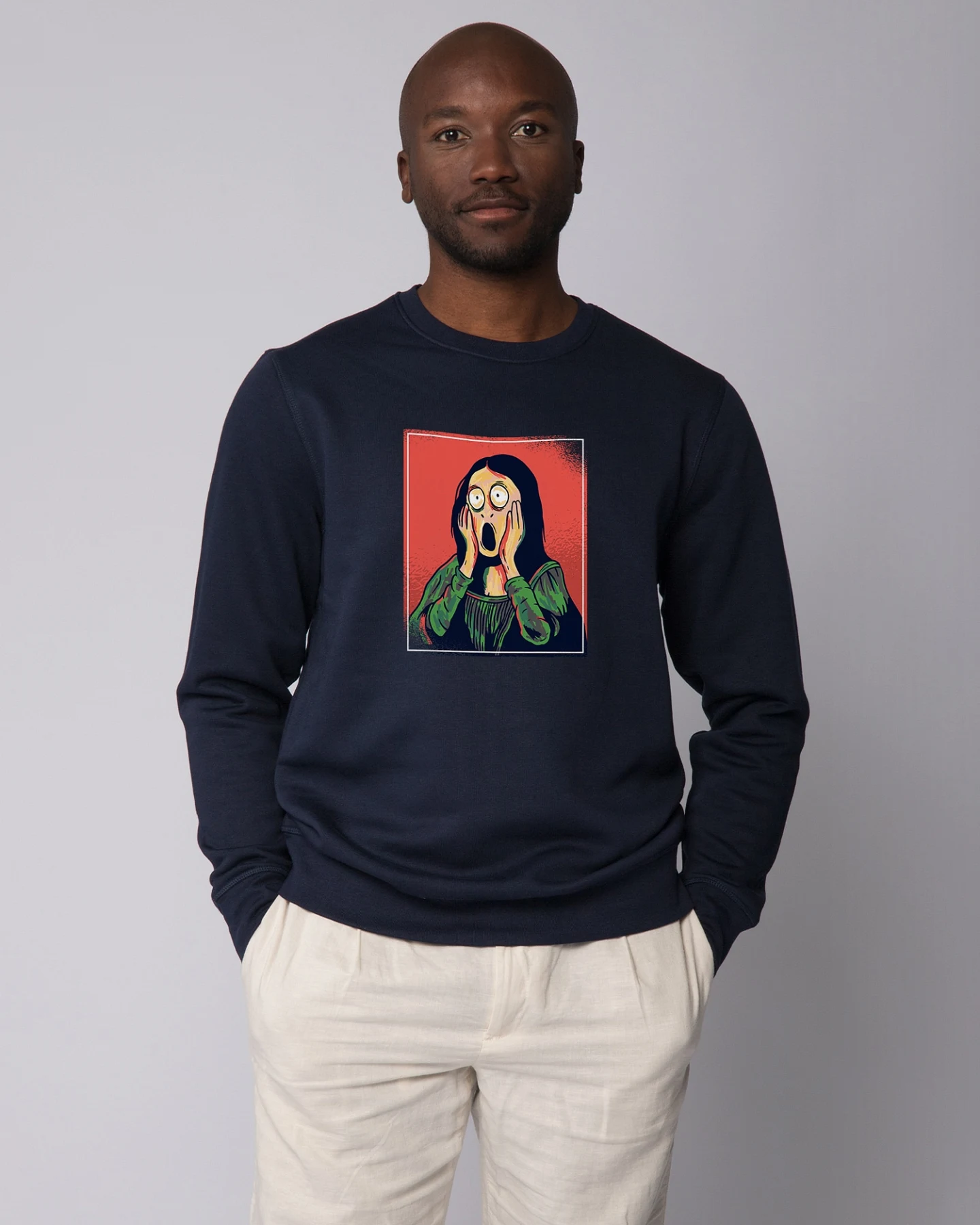 Watapparel Sweatshirt Mona Lisa Scream – Ansicht 2