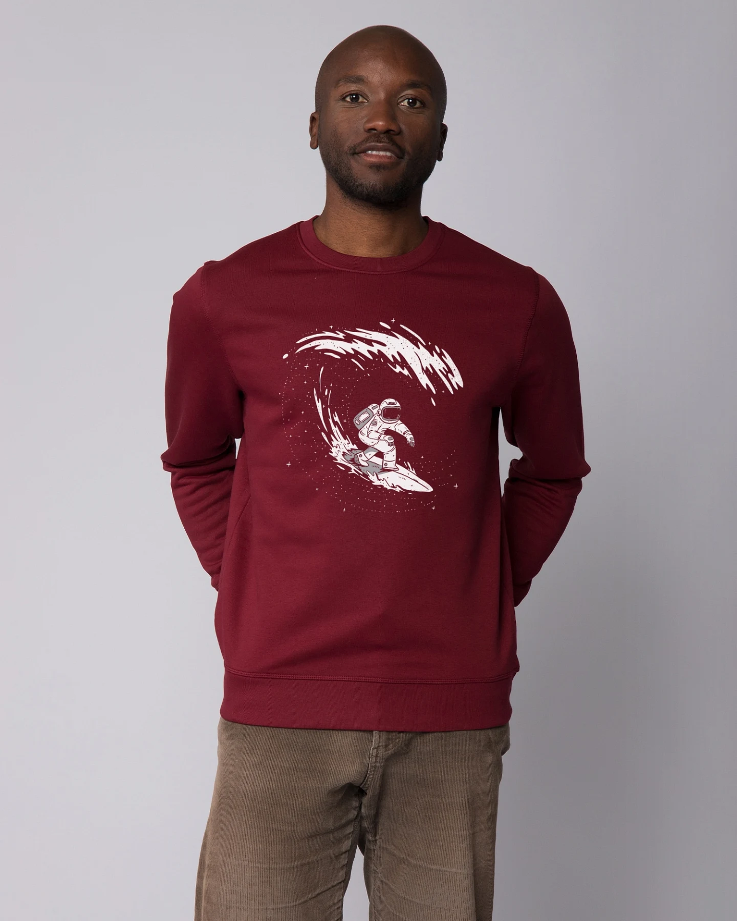 Watapparel Sweatshirt Surfing Spaceman – Ansicht 2