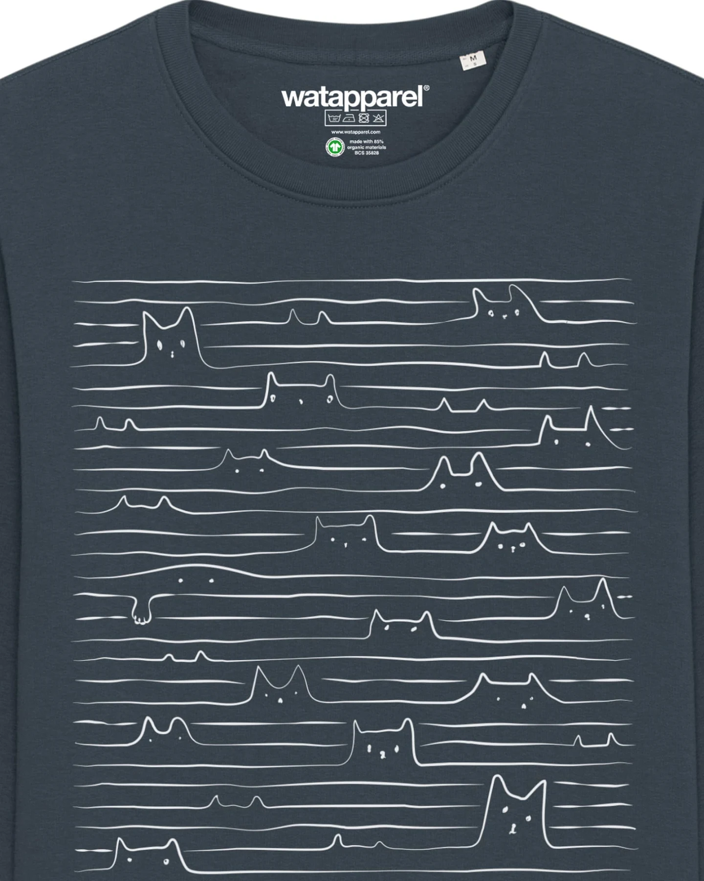 Watapparel Sweatshirt Doodle Cats – Ansicht 3