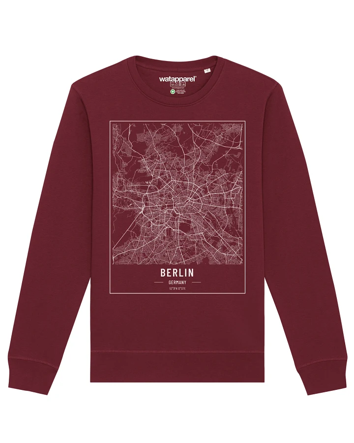 Watapparel Sweatshirt City maps Berlin Landkarte