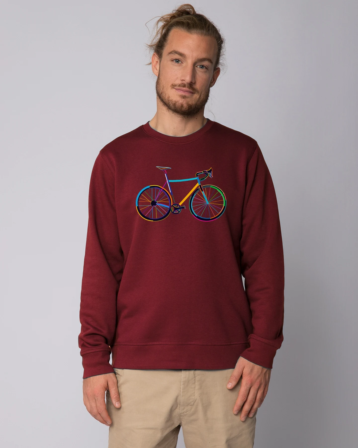 Watapparel Sweatshirt Fahrrad by night – Ansicht 2