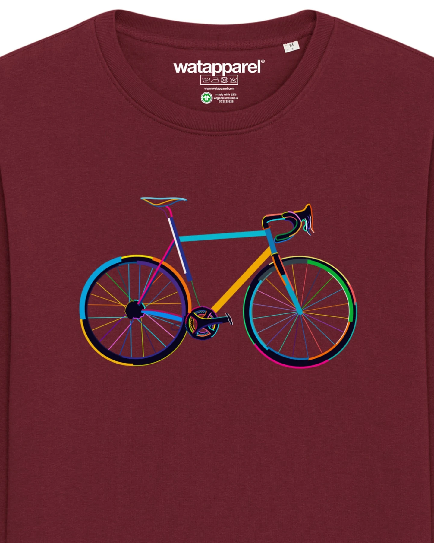 Watapparel Sweatshirt Fahrrad by night – Ansicht 3