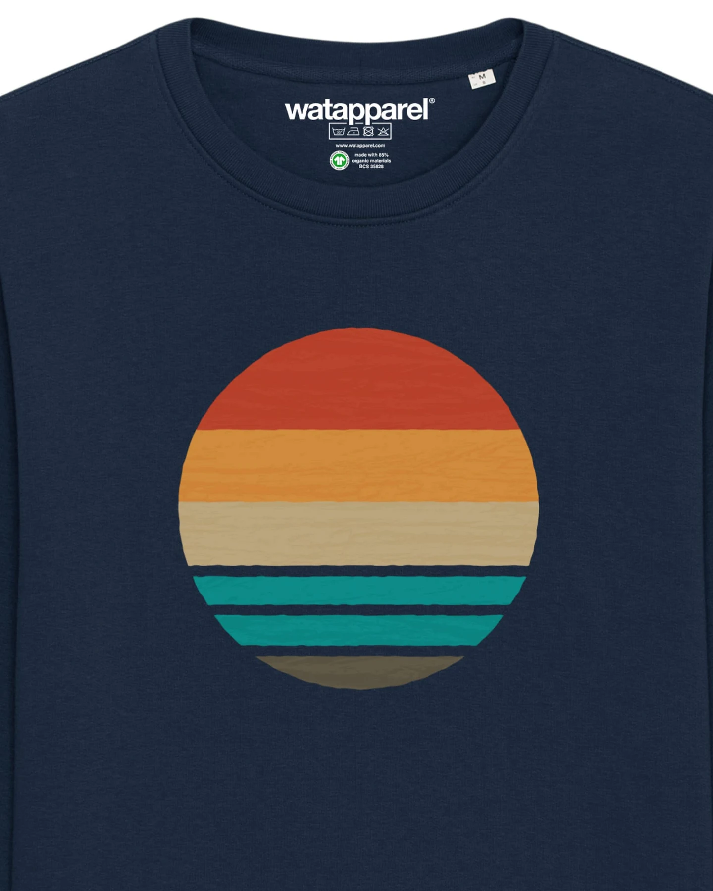 Watapparel Sweatshirt Retro Sunset Ocean – Ansicht 3
