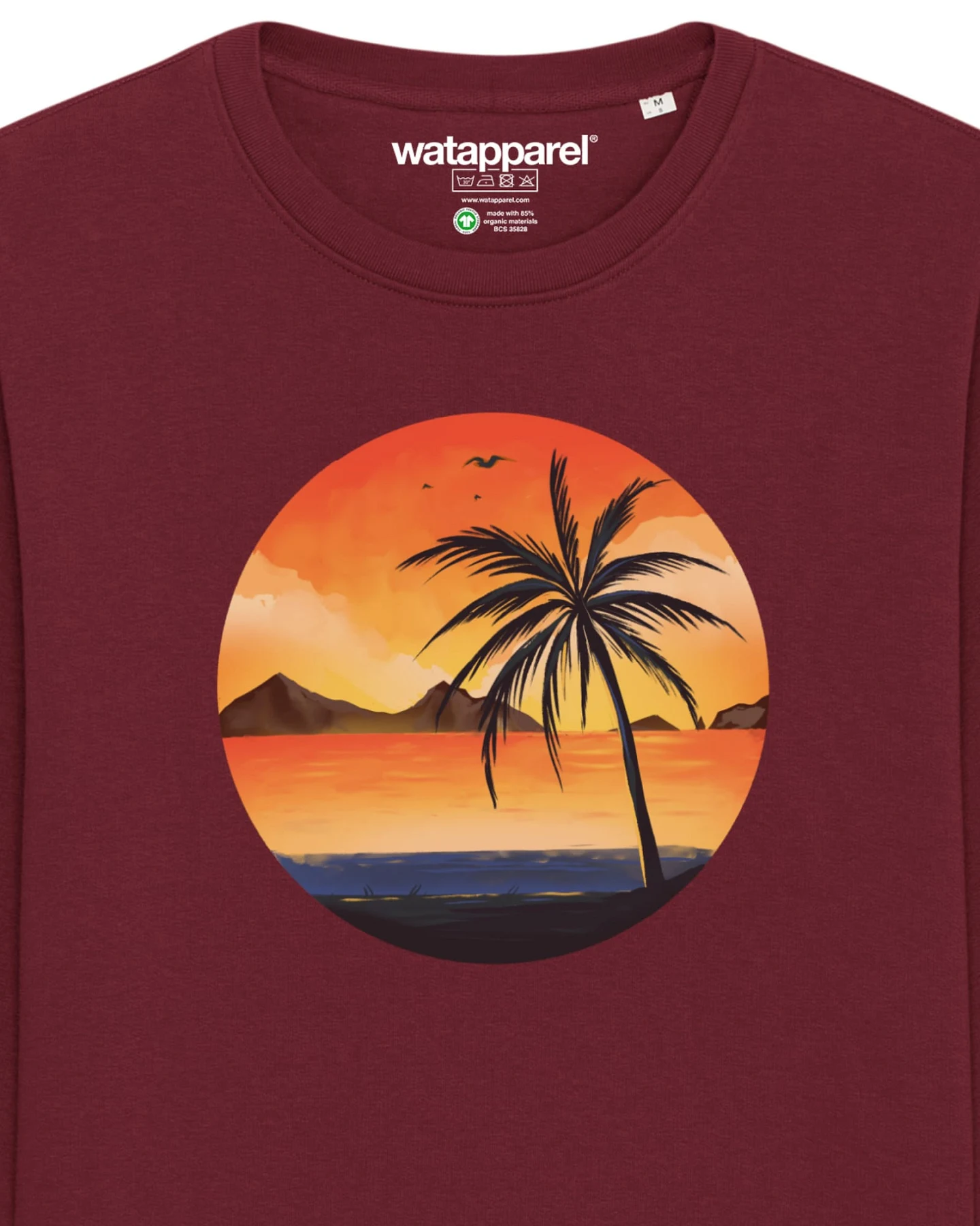 Watapparel Sweatshirt Sunset on palm beach – Ansicht 3