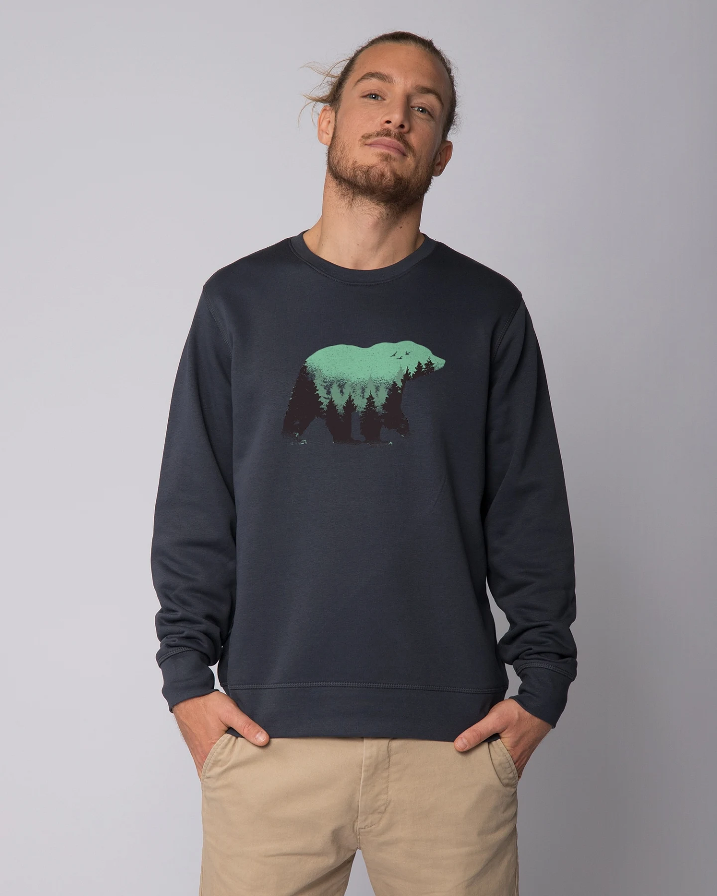 Watapparel Sweatshirt Waldbär – Ansicht 2