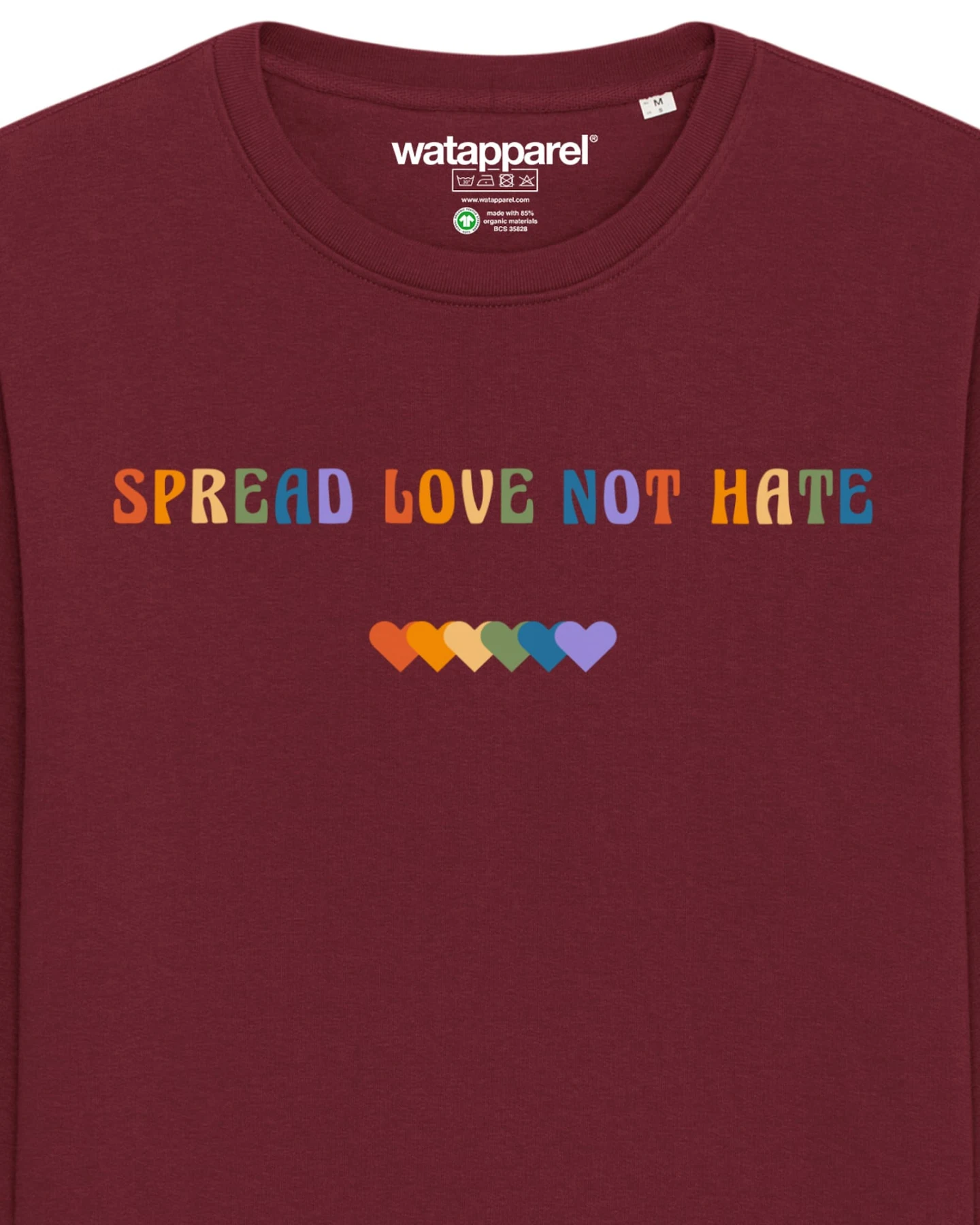 Watapparel Sweatshirt Spread Love not Hate – Ansicht 3