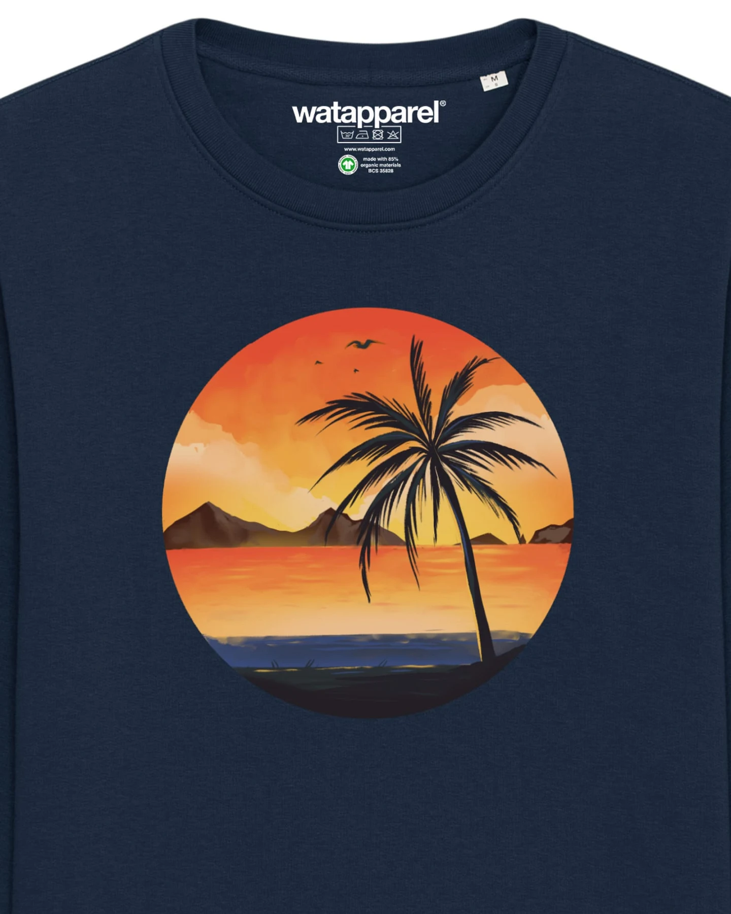 Watapparel Sweatshirt Sunset on palm beach – Ansicht 3