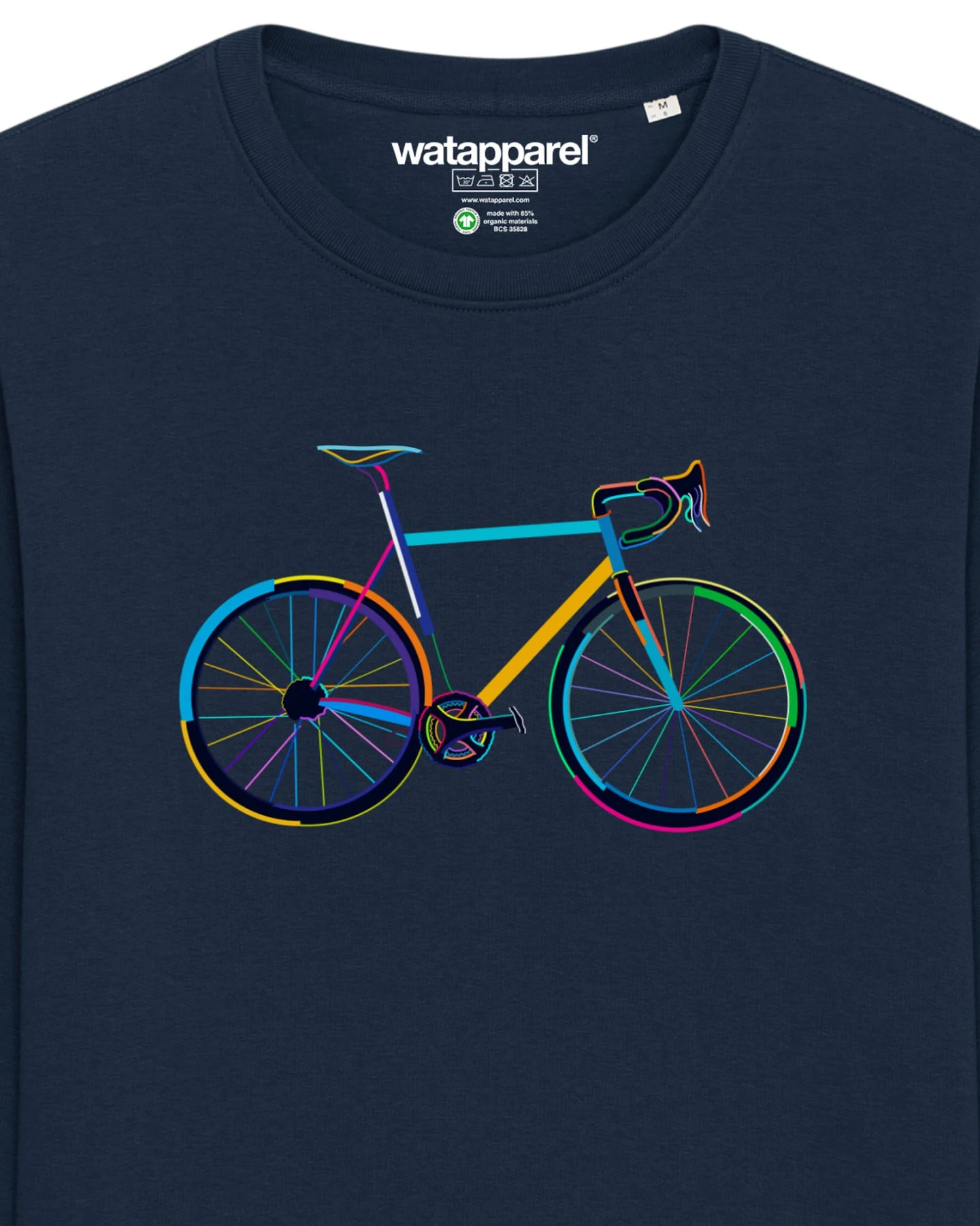 Watapparel Sweatshirt Fahrrad by night – Ansicht 3